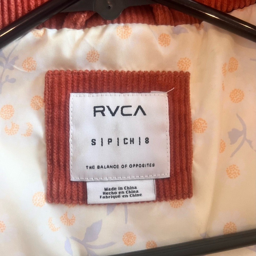 RVCA Women's Corduroy Jacket in Rust - Picture 2 of 11
